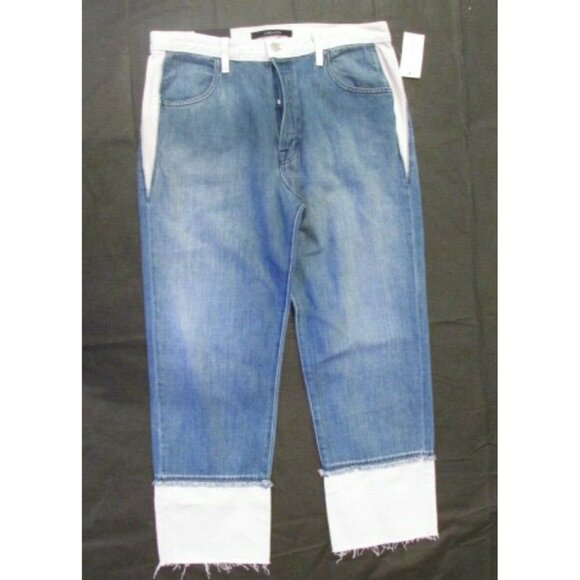 J Brand Wynne Women's 31" x 27" Jean w/ White Trim Cropped NWT Retail $298.00 - Picture 1 of 7